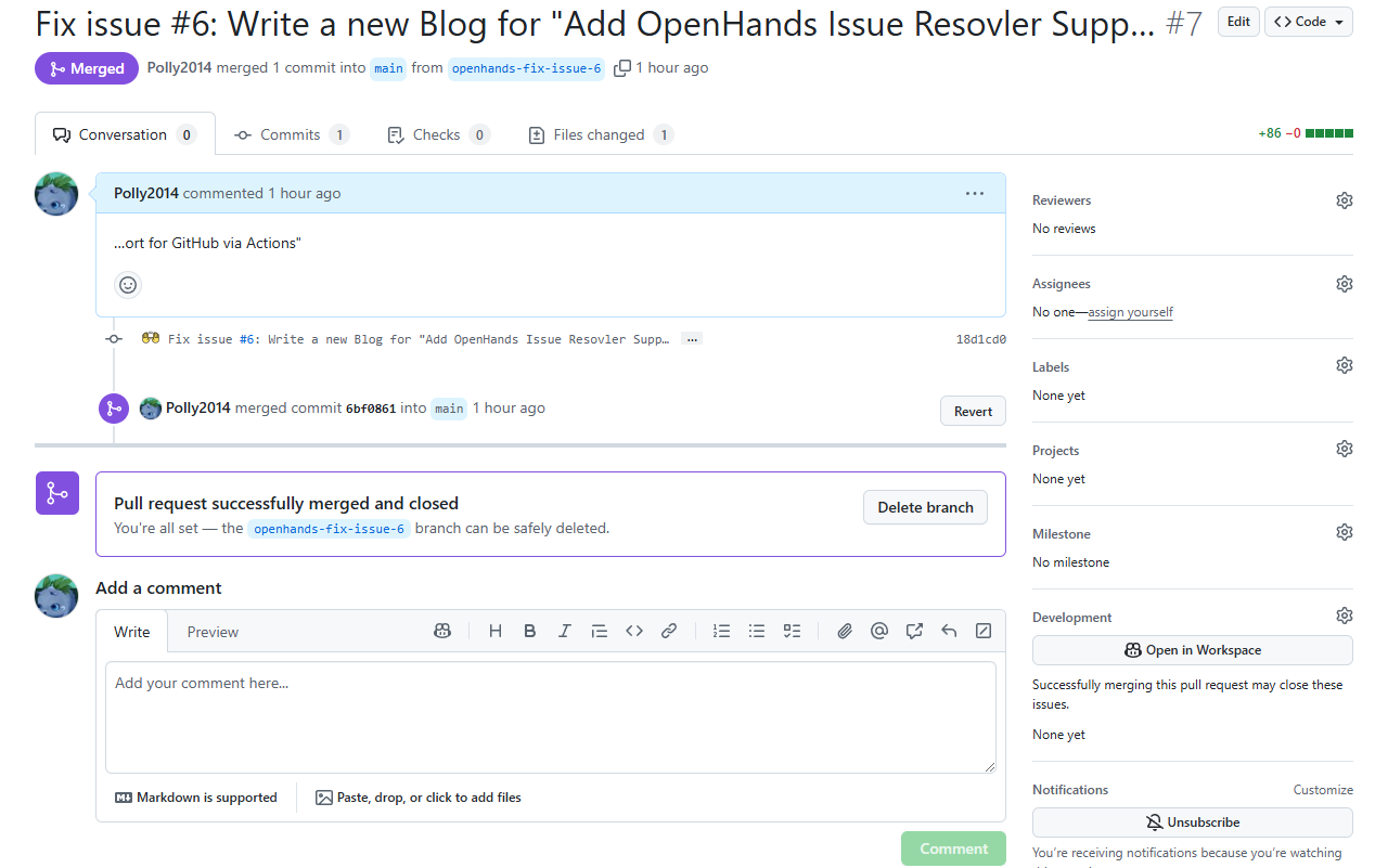 GitHub Issue PR
