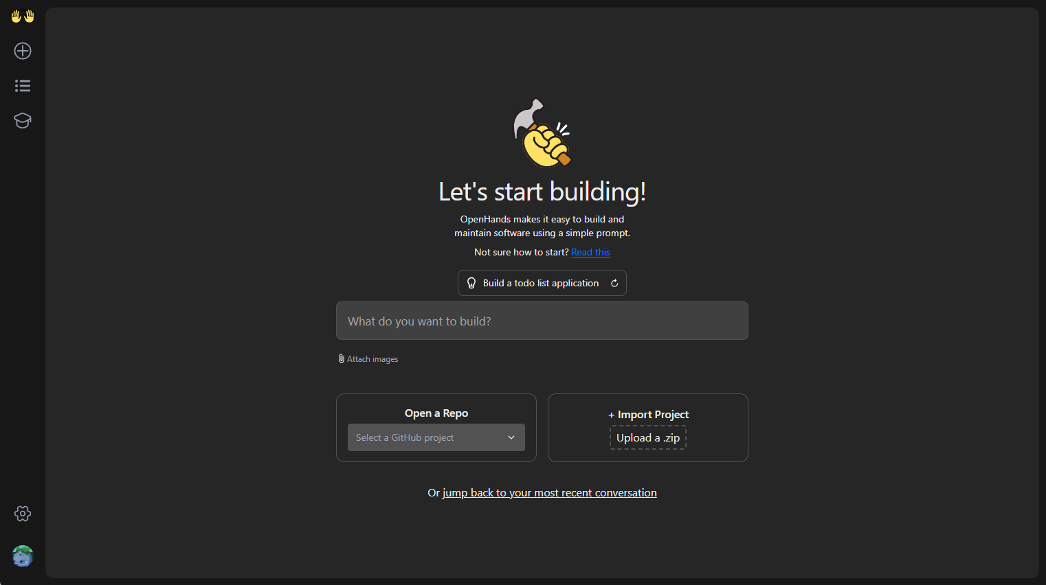 OpenHands Homepage